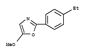 Oxazole, 2-(4-ethylphenyl)-5-methoxy-(9ci) Structure,400727-90-4Structure