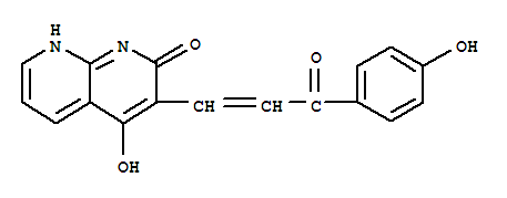 1,8-Naphthyridin-2(1h)-one,4-hydroxy-3-[3-(4-hydroxyphenyl)-3-oxo-1-propenyl]-(9ci) Structure,401938-41-8Structure