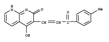 1,8-Naphthyridin-2(1h)-one,4-hydroxy-3-[3-(4-methylphenyl)-3-oxo-1-propenyl]-(9ci) Structure,401938-48-5Structure