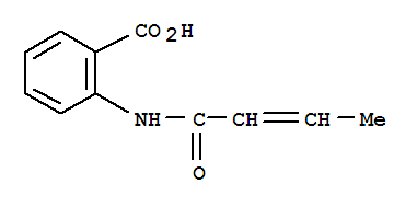 (9ci)-2-[(1-氧代-2-丁烯)氨基]-苯甲酸结构式_402582-62-1结构式