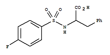 2-([(4-Fluorophenyl)sulfonyl]amino)-3-phenylpropanoic acid Structure,40279-96-7Structure