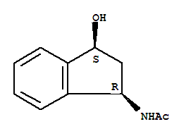 rel-(9ci)-n-[(1r,3s)-2,3-二氢-3-羟基-1H-茚-1-基]-乙酰胺结构式_403672-04-8结构式