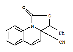 1H-oxazolo[3,4-a]quinoline-3a(3h)-carbonitrile, 1-oxo-3-phenyl- Structure,40448-95-1Structure