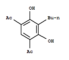 1-(5-乙酰基-3-丁基-2,4-二羟基苯基)-1-乙酮结构式_40449-66-9结构式