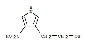 4-(2-Hydroxyethyl)-1h-pyrrole-3-carboxylic acid Structure,404839-11-8Structure