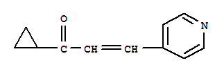 (9ci)-1-环丙基-3-(4-吡啶)-2-丙烯-1-酮结构式_404916-67-2结构式