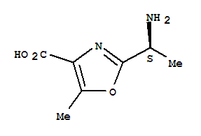 4-Oxazolecarboxylicacid,2-[(1s)-1-aminoethyl]-5-methyl-(9ci) Structure,404935-22-4Structure