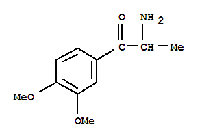  2-氨基-1-(3,4-二甲氧基苯基)-1-丙酮结构式_40513-44-8结构式