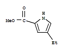 (9ci)-4-乙基-1H-吡咯-2-羧酸甲酯结构式_40611-83-4结构式