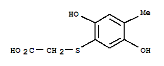 Acetic acid, [(2,5-dihydroxy-4-methylphenyl)thio]-(9ci) Structure,408340-52-3Structure