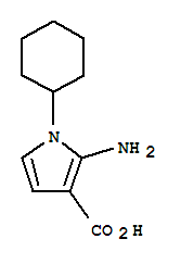 (9ci)-2-氨基-1-环己基-1H-吡咯-3-羧酸结构式_409108-86-7结构式