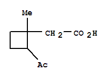 (9ci)-2-乙酰基-1-甲基-环丁烷乙酸结构式_412011-51-9结构式