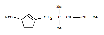 (9ci)-1-(2,2-二甲基-3-戊烯基)-3-乙氧基-环戊烯结构式_412281-78-8结构式