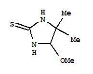 (9ci)-5-甲氧基-4,4-二甲基-2-咪唑啉硫酮结构式_412301-14-5结构式