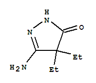 3H-pyrazol-3-one, 5-amino-4,4-diethyl-2,4-dihydro-(9ci) Structure,412301-33-8Structure