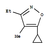 (9ci)-5-环丙基-3-乙基-4-甲基-异噁唑结构式_412301-35-0结构式