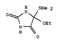 (9ci)-5-(二甲基氨基)-5-乙氧基-2,4-咪唑啉二酮结构式_412304-60-0结构式