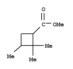 (9ci)-2,2,3-三甲基-环丁烷羧酸甲酯结构式_412346-37-3结构式