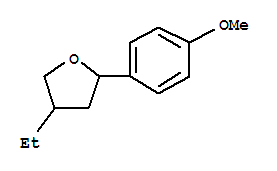 (9ci)-4-乙基四氢-2-(4-甲氧基苯基)-呋喃结构式_415936-10-6结构式