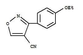 (9ci)-3-(4-乙氧基苯基)-4-异噁唑甲腈结构式_418790-62-2结构式