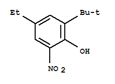 Phenol, 2-(1,1-dimethylethyl)-4-ethyl-6-nitro-(9ci) Structure,418805-50-2Structure