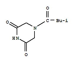 (9ci)-4-(3-甲基-1-氧代丁基)-2,6-哌嗪二酮结构式_419538-87-7结构式