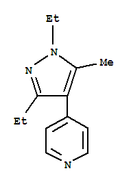 Pyridine, 4-(1,3-diethyl-5-methyl-1h-pyrazol-4-yl)-(9ci) Structure,419571-61-2Structure