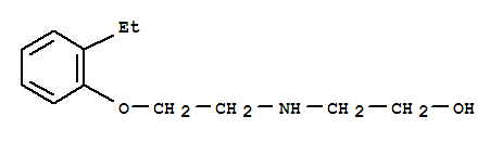 Ethanol, 2-[[2-(2-ethylphenoxy)ethyl]amino]-(9ci) Structure,420102-58-5Structure