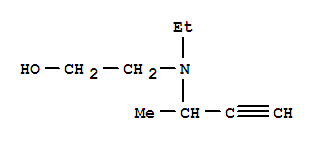 Ethanol, 2-[ethyl(1-methyl-2-propynyl)amino]-(9ci) Structure,423162-82-7Structure