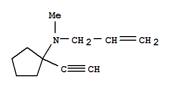 Cyclopentanamine, 1-ethynyl-n-methyl-n-2-propenyl-(9ci) Structure,423162-85-0Structure