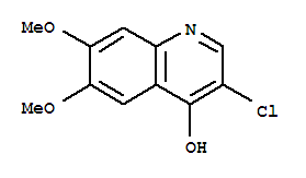 3-氯-6,7-二甲氧基-4-羟基喹啉结构式_426843-15-4结构式