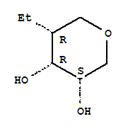 D-ribitol, 1,5-anhydro-4-deoxy-4-ethyl-(9ci) Structure,428444-54-6Structure