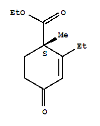 2-Cyclohexene-1-carboxylicacid,2-ethyl-1-methyl-4-oxo-,ethylester,(1s)-(9ci) Structure,428454-90-4Structure