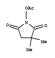 (9ci)-1-(乙酰基氧基)-3,3-二甲基-2,5-吡咯烷二酮结构式_428861-30-7结构式