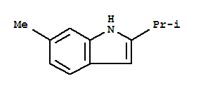 1H-indole,6-methyl-2-(1-methylethyl)-(9ci) Structure,42958-25-8Structure