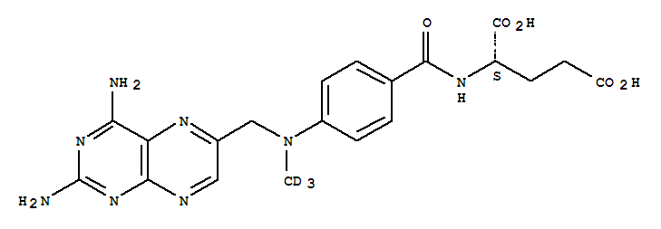 N-[4-[[(2,4-diamino-6-pteridinyl)methyl]methyl-d3-amino]benzoyl]-l-glutamic acid Structure,432545-63-6Structure