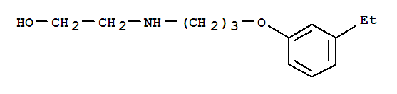 Ethanol, 2-[[3-(3-ethylphenoxy)propyl]amino]-(9ci) Structure,434305-23-4Structure