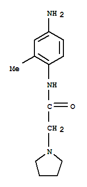 N-(4-氨基-2-甲基-苯基)-2-吡咯烷-1-乙酰胺结构式_436090-52-7结构式