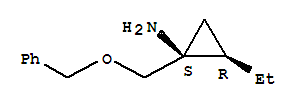 (1r,2s)-rel-(9ci)-2-乙基-1-[(苯基甲氧基)甲基]-环丙胺结构式_437985-55-2结构式