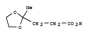 2-Methyl-1,3-dioxolane-2-propanoic acid Structure,4388-57-2Structure