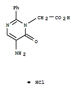 5-氨基-6-氧代-2-苯基-1(6h)-嘧啶乙酸盐酸盐结构式_439910-97-1结构式