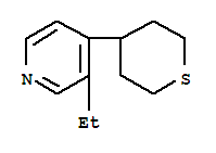 Pyridine, 3-ethyl-4-(tetrahydro-2h-thiopyran-4-yl)-(9ci) Structure,439928-60-6Structure