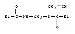 Propanamide, n-(hydroxymethyl)-n-[[(1-oxopropyl)amino]methyl]- Structure,439940-80-4Structure