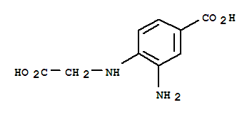 (9ci)-3-氨基-4-[(羧基甲基)氨基]-苯甲酸结构式_440341-00-4结构式