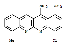 Dibenzo[b,g][1,8]naphthyridin-11-amine, 7-chloro-4-methyl-10-(trifluoromethyl)-(9ci) Structure,443744-24-9Structure