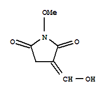 (9ci)-3-(羟基亚甲基)-1-甲氧基-2,5-吡咯烷二酮结构式_444616-13-1结构式