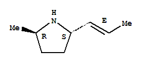 (2R,5S)-rel-(9CI)-2-甲基-5-(1E)-1-丙烯基吡咯烷结构式_445398-96-9结构式