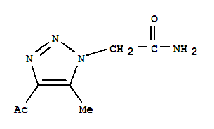 1H-1,2,3-triazole-1-acetamide,4-acetyl-5-methyl-(9ci) Structure,445471-21-6Structure