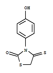 2-Thiazolidinone, 3-(4-hydroxyphenyl)-4-thioxo- Structure,447426-16-6Structure