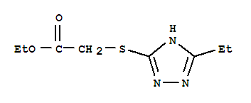 (9ci)-[(5-乙基-1H-1,2,4-噻唑-3-基)硫代]-乙酸乙酯结构式_449747-35-7结构式